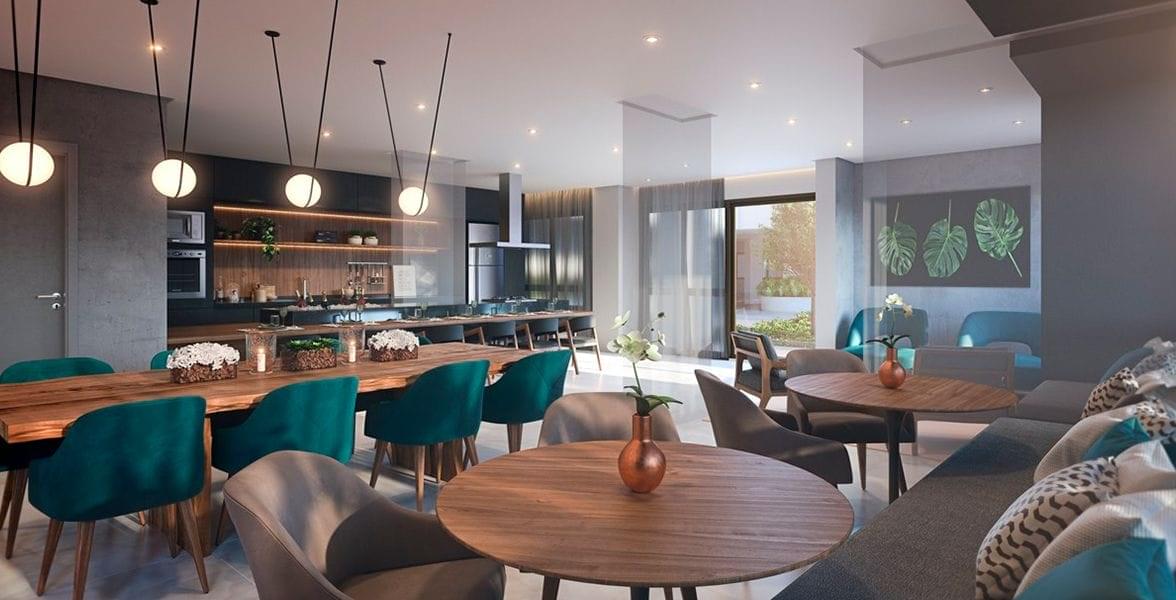 Espaço Gourmet do Living Wish Tatuapé