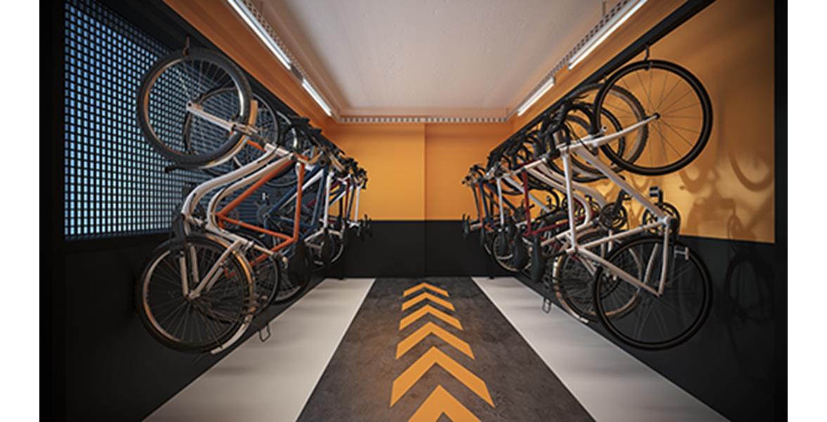 Bicicletário do Raízes Vila Prudente