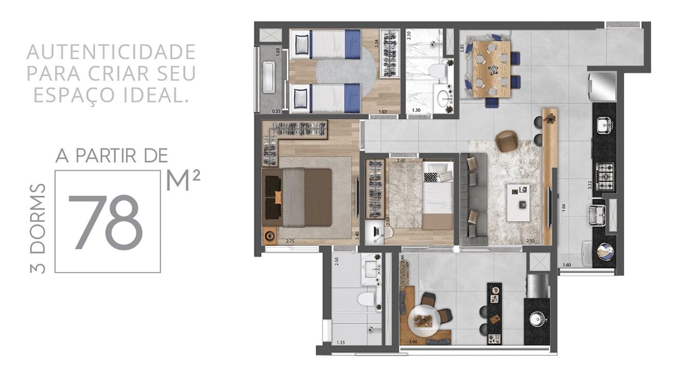 Haus Mitre Alto Butantã - Planta Planta Opção 3