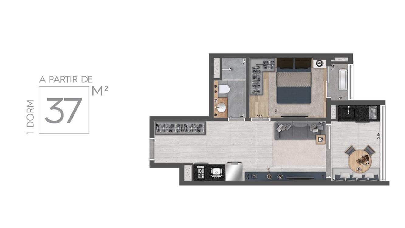 Haus Mitre Alto Butantã - Planta Planta Opção 1