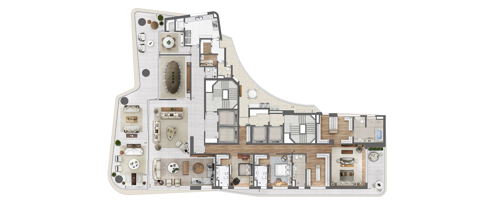 Heritage Cyrela - Planta Planta Opção 2
