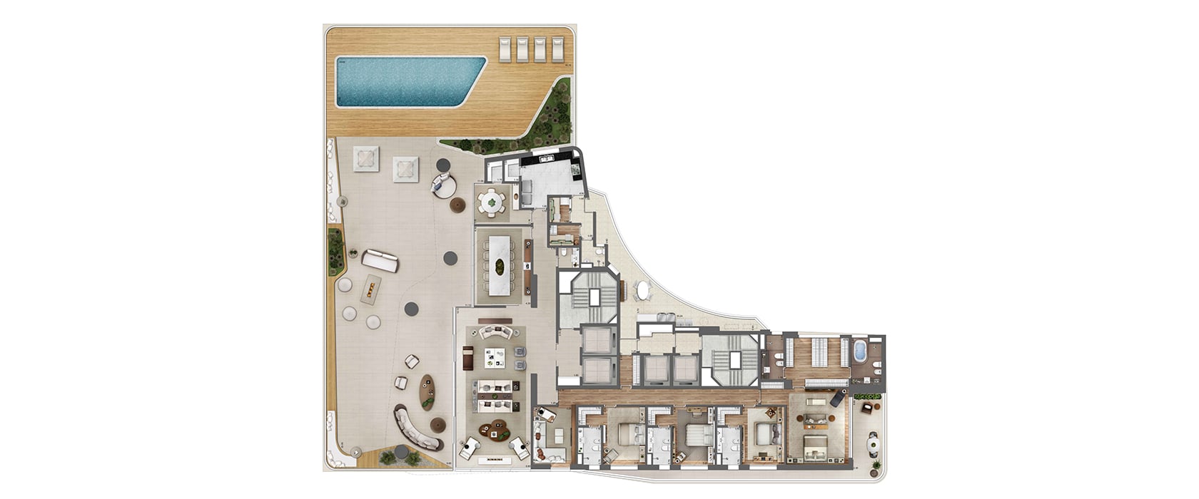 Heritage Cyrela - Planta Planta Opção 3
