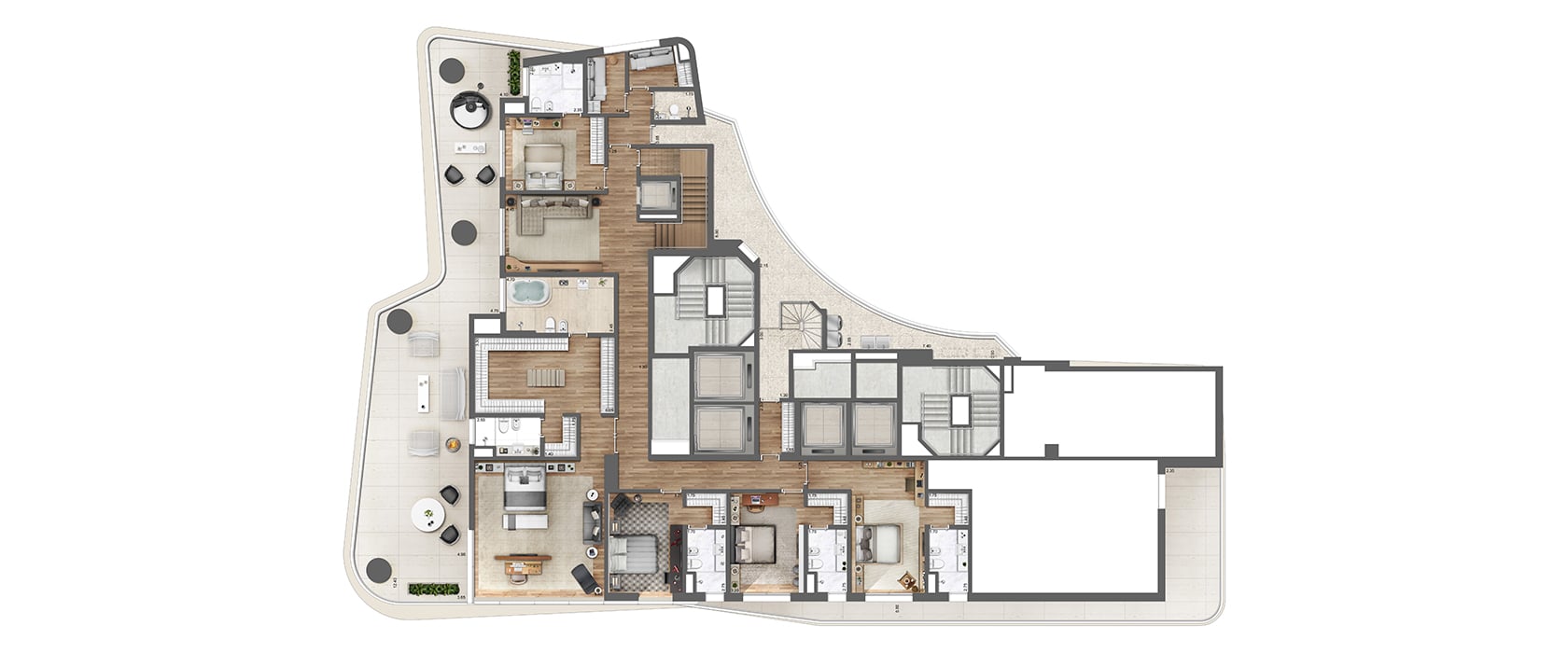 Heritage Cyrela - Planta Planta Opção 4