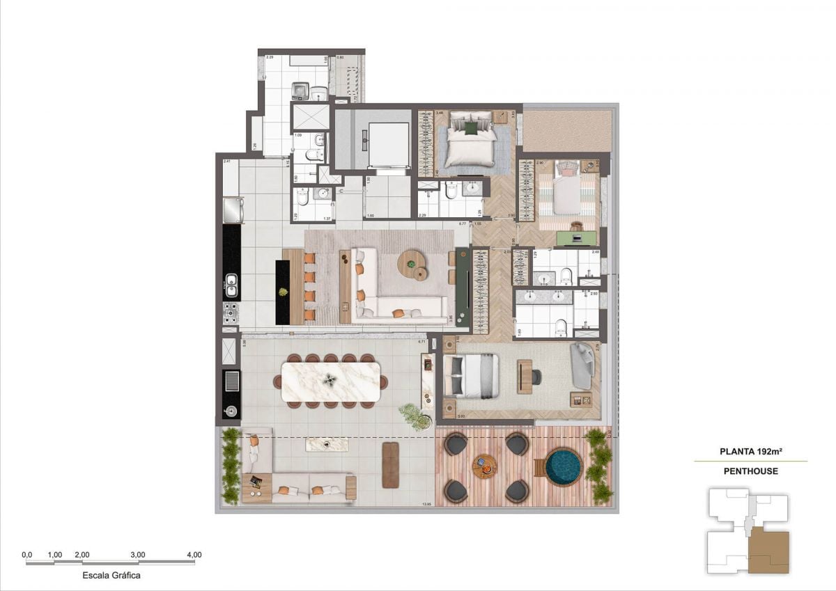 Normandie Moema → Apartamento Moema | 102 e 192 M²