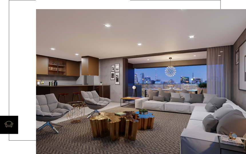 Living de 146m²