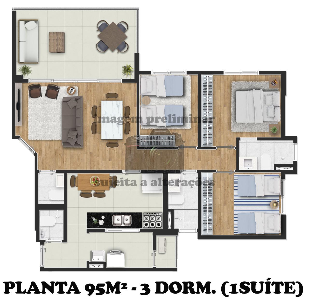 Planta De 95M² Com 3 Dorms. Com 1 Suíte Do Lançamento Exclusiv Vila Mariana