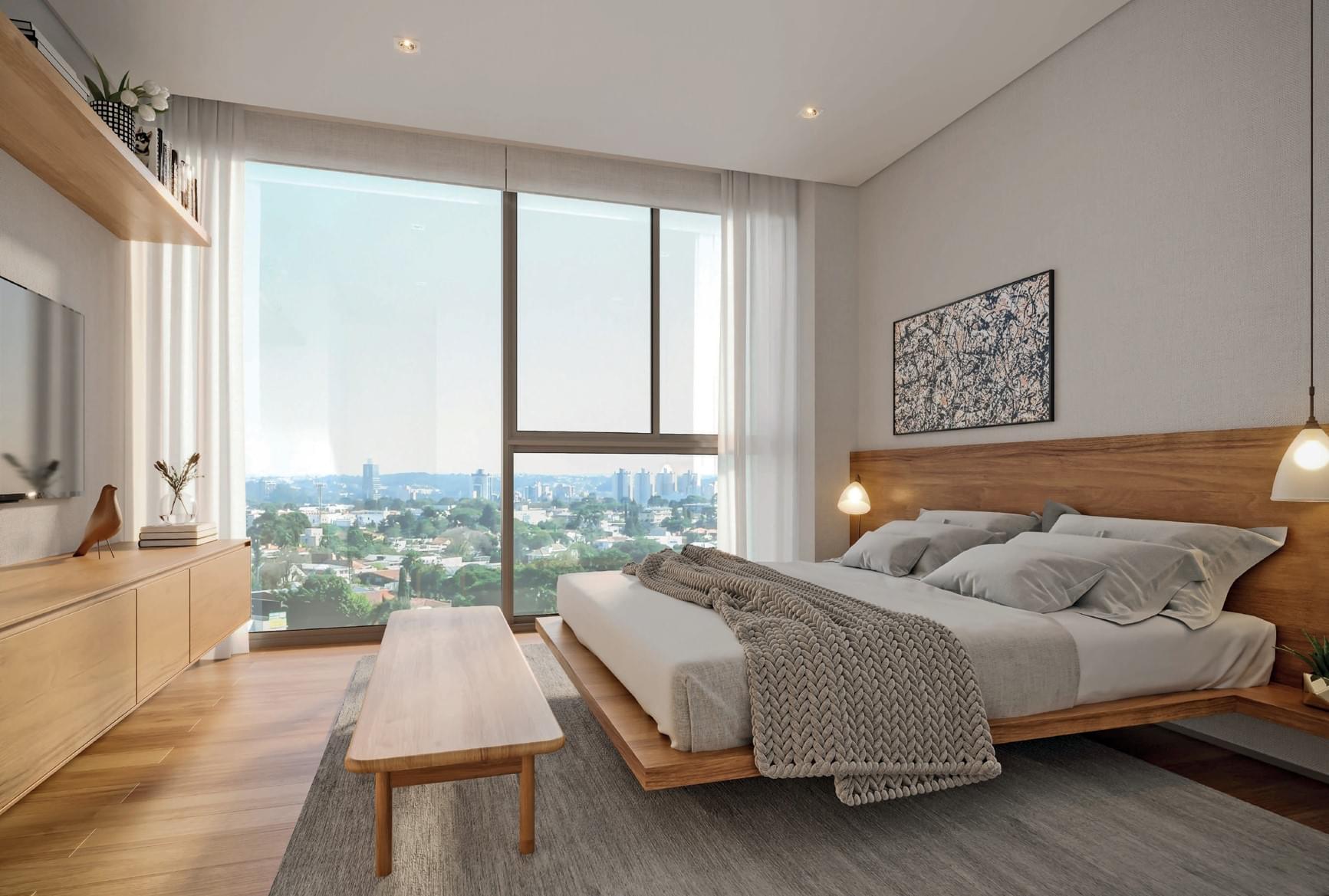 Suíte Master do Apto de 134m² - Breve Lançamento - 155 JERÔNIMO