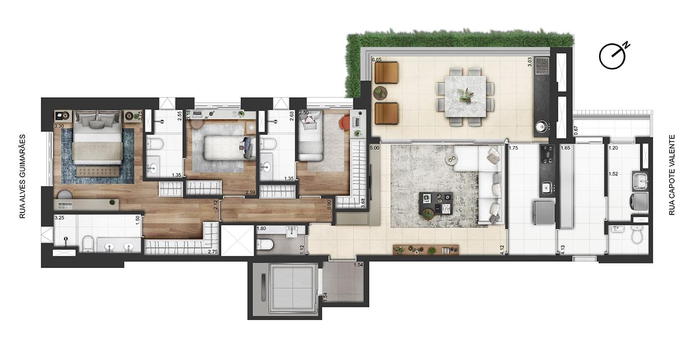 VALEN Capote Valente - Planta Planta de 148 m²