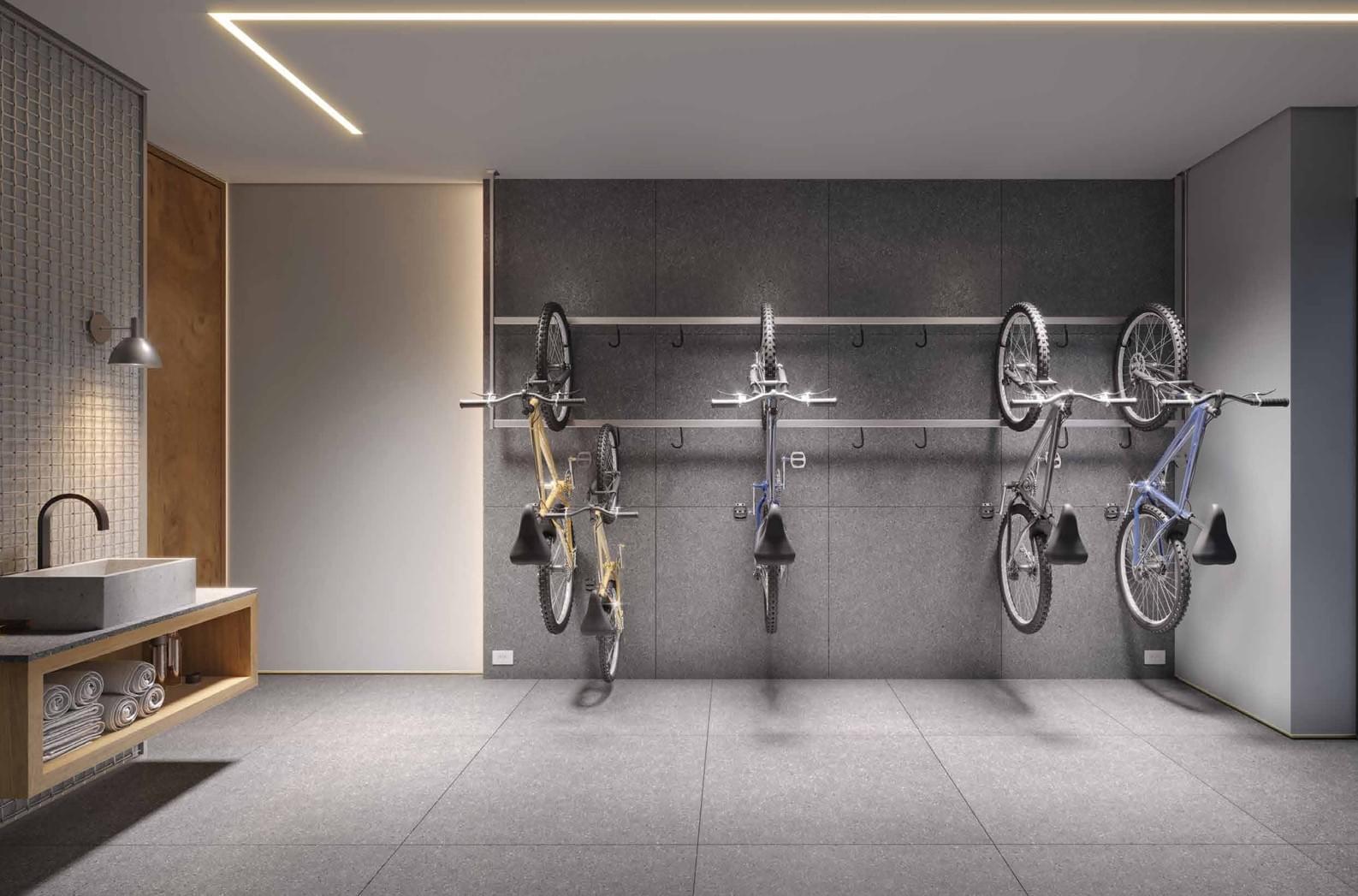 Bicicletário do CASA Vila Nova by Helbor
