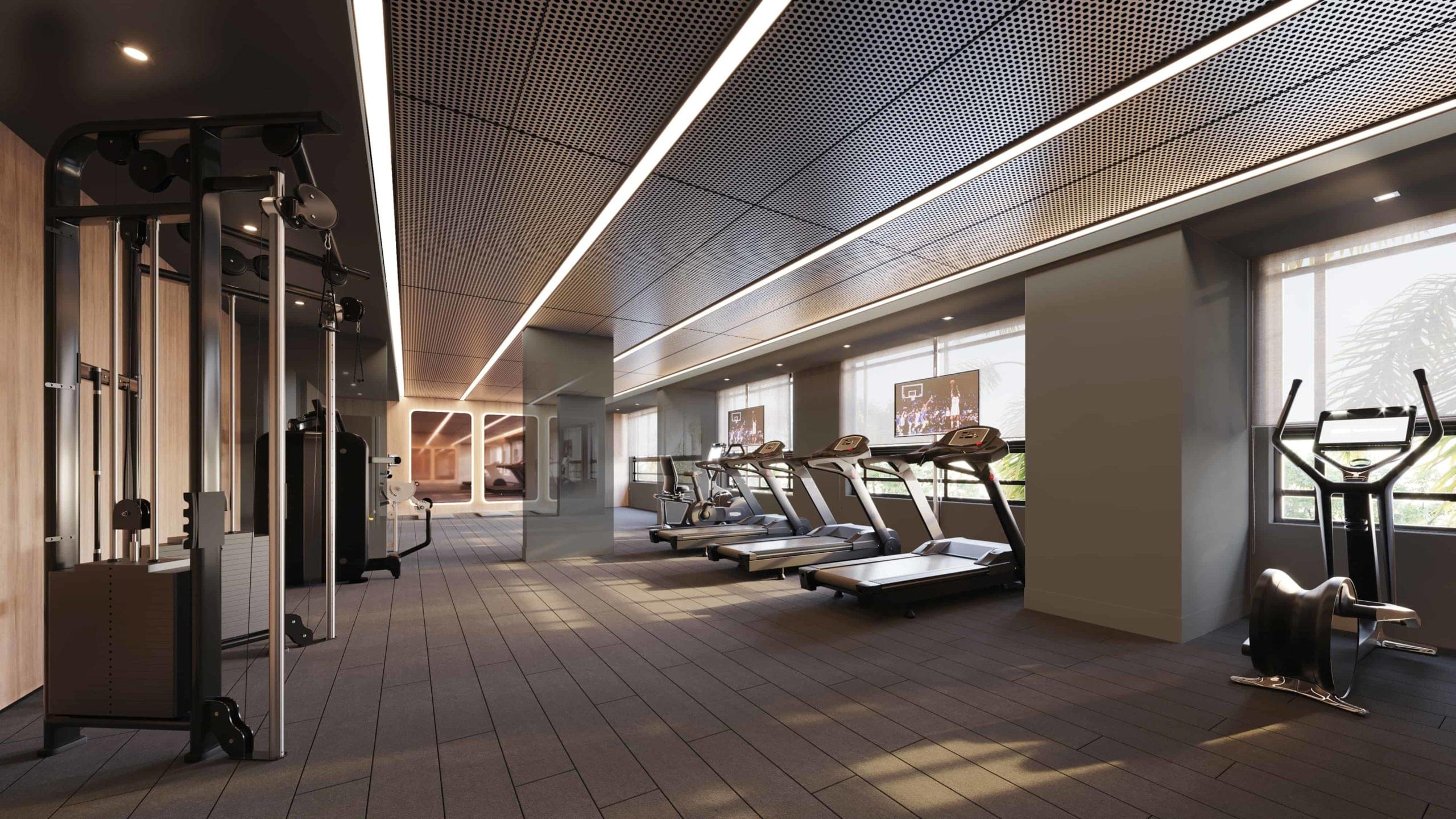 Perspectiva Ilustrada do Fitness - Living Hereditá