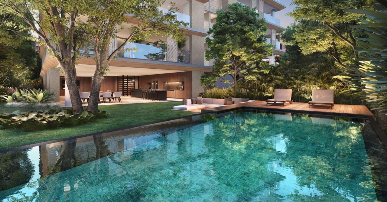 Piscina exclusiva do Garden de 772m² do Lindenberg Groenlândia 77