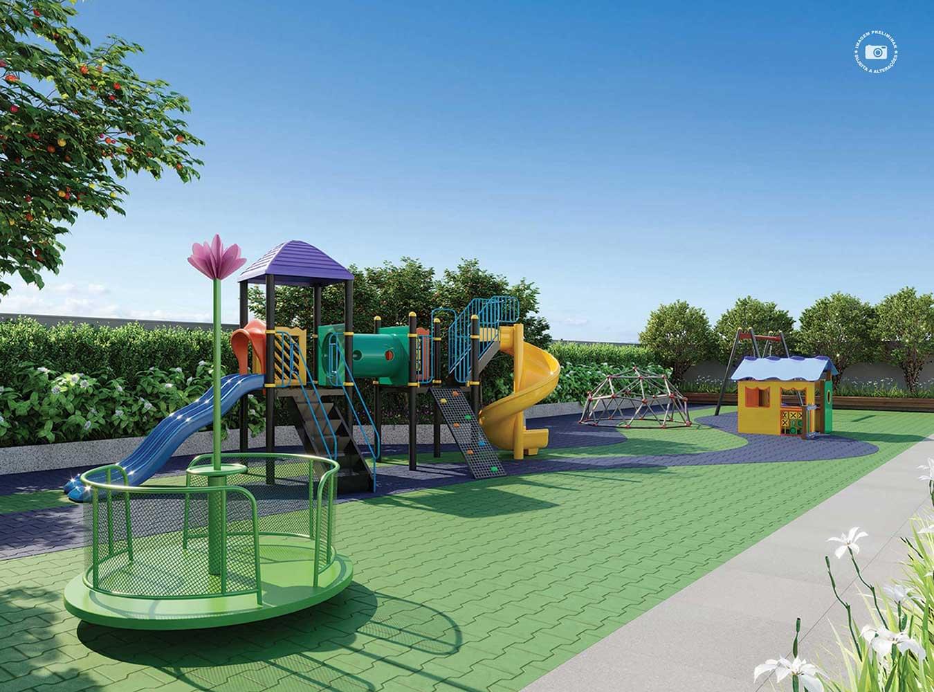 PERSPECTIVA ILUSTRADA DO PLAYGROUND - Haute Brooklin by Ez