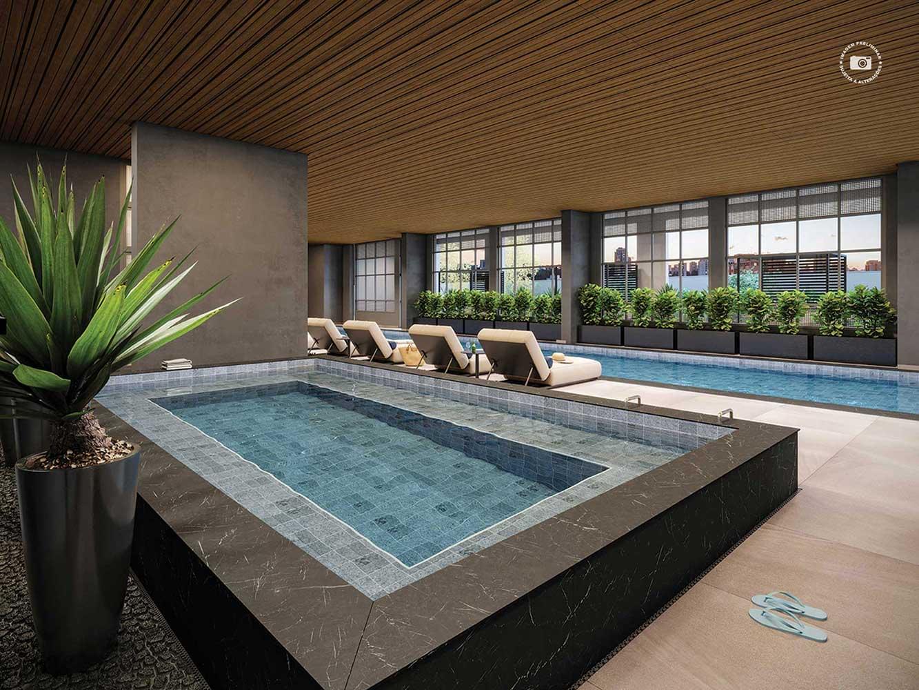 PERSPECTIVA ILUSTRADA DO SPA COBERTO - Haute Brooklin by Ez