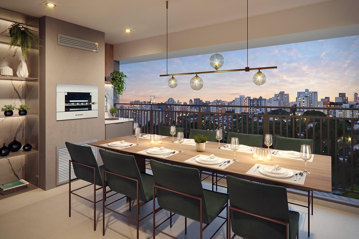 Terraço do Apartamento de 85m² do RAÍZES Alto Freguesia do Ó da Mitre
