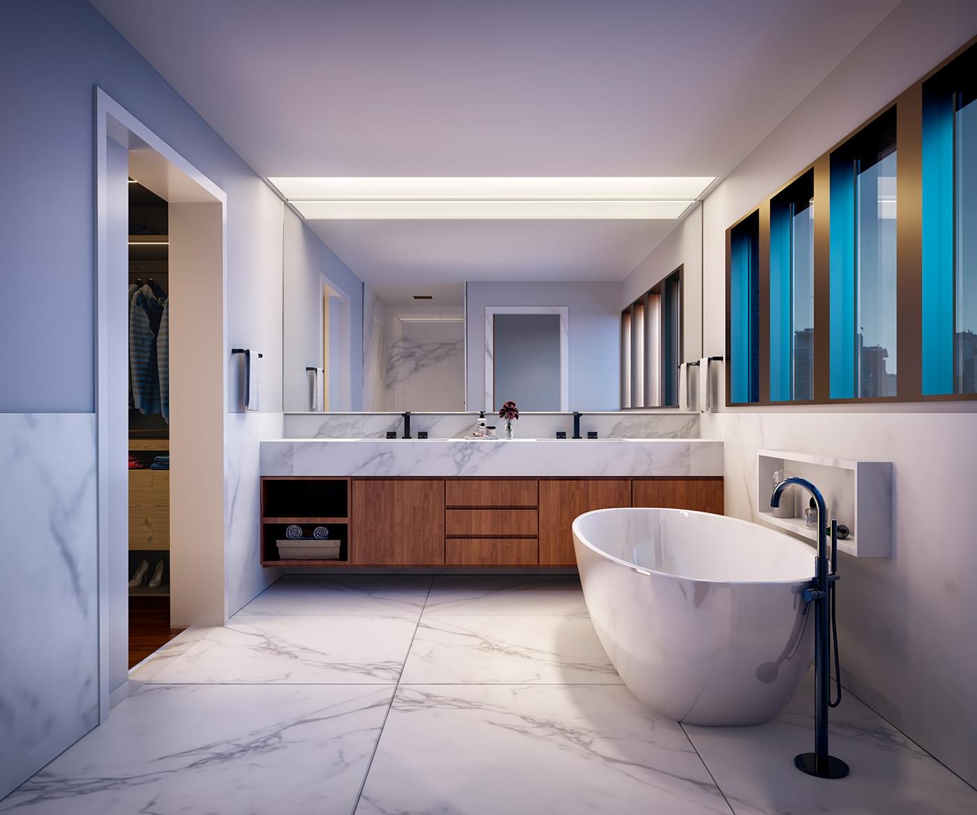 Banheiro Suíte Master do Apartamento - AG Art Residences