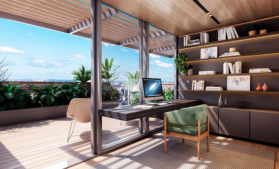 HOME OFFICE da Cobertura- AG Art Residences