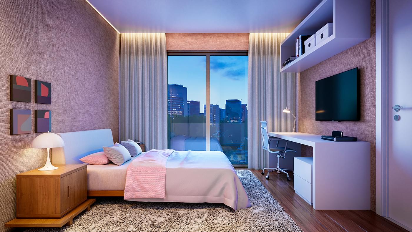 Suíte 1 do Apartamento - AG Art Residences
