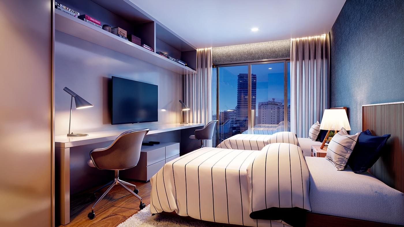 Suíte 2 do Apartamento - AG Art Residences