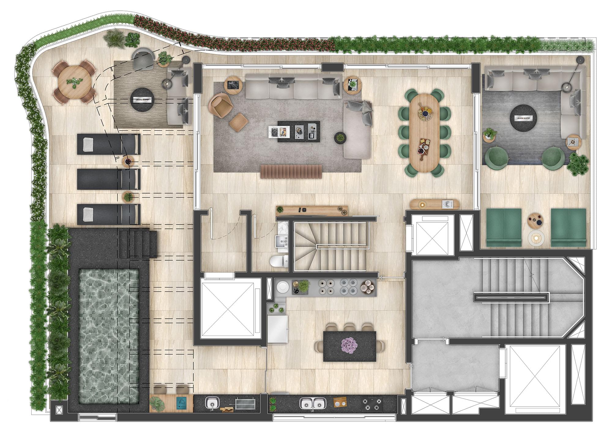 ADDRESS Jardins - Planta Planta Opção 4