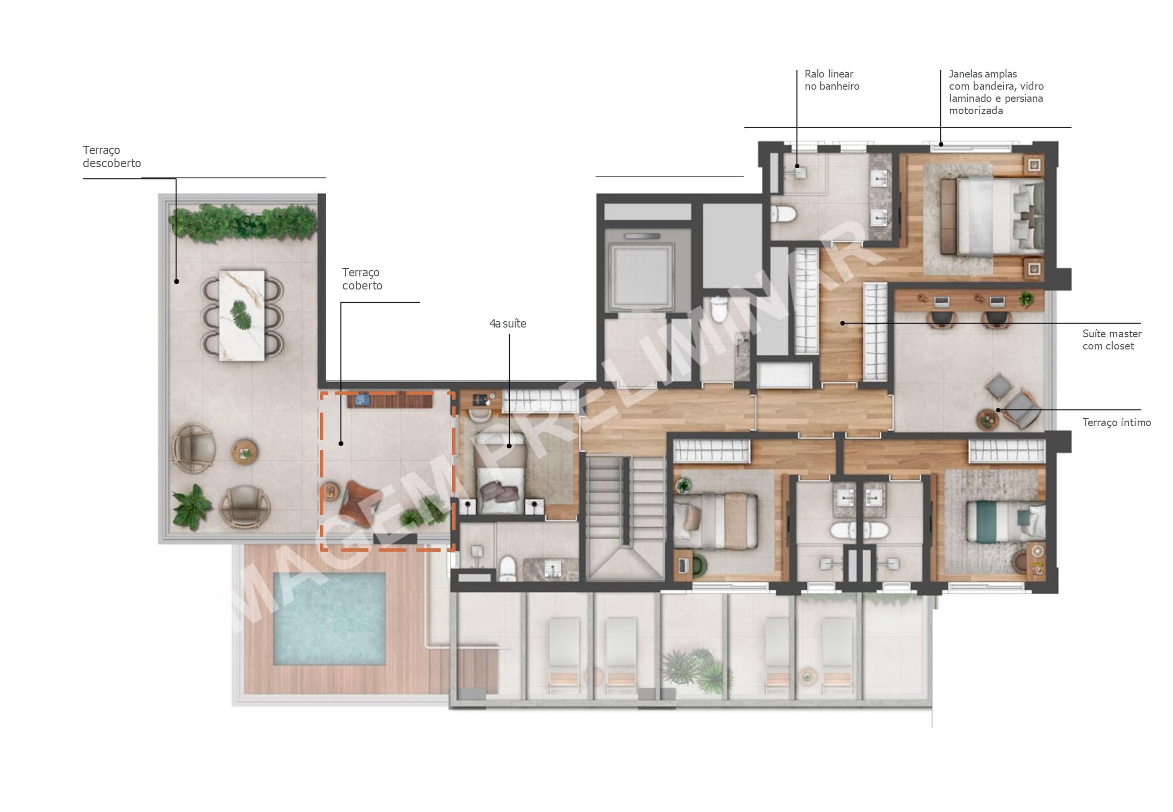 Lindenberg Guarará - Planta Planta Opção 4