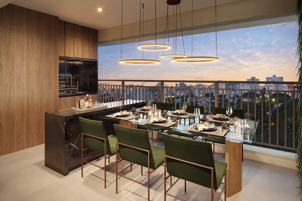 Terraço do Apartamento de 69m² com 3 Dormitórios com Suíte - ORIGEM Guilhermina