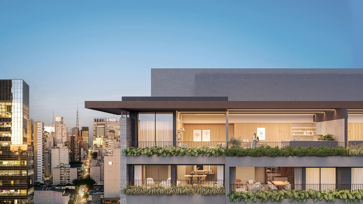 Cobertura Penthouse de 102m² (Voo) - AUGUSTA Jardins