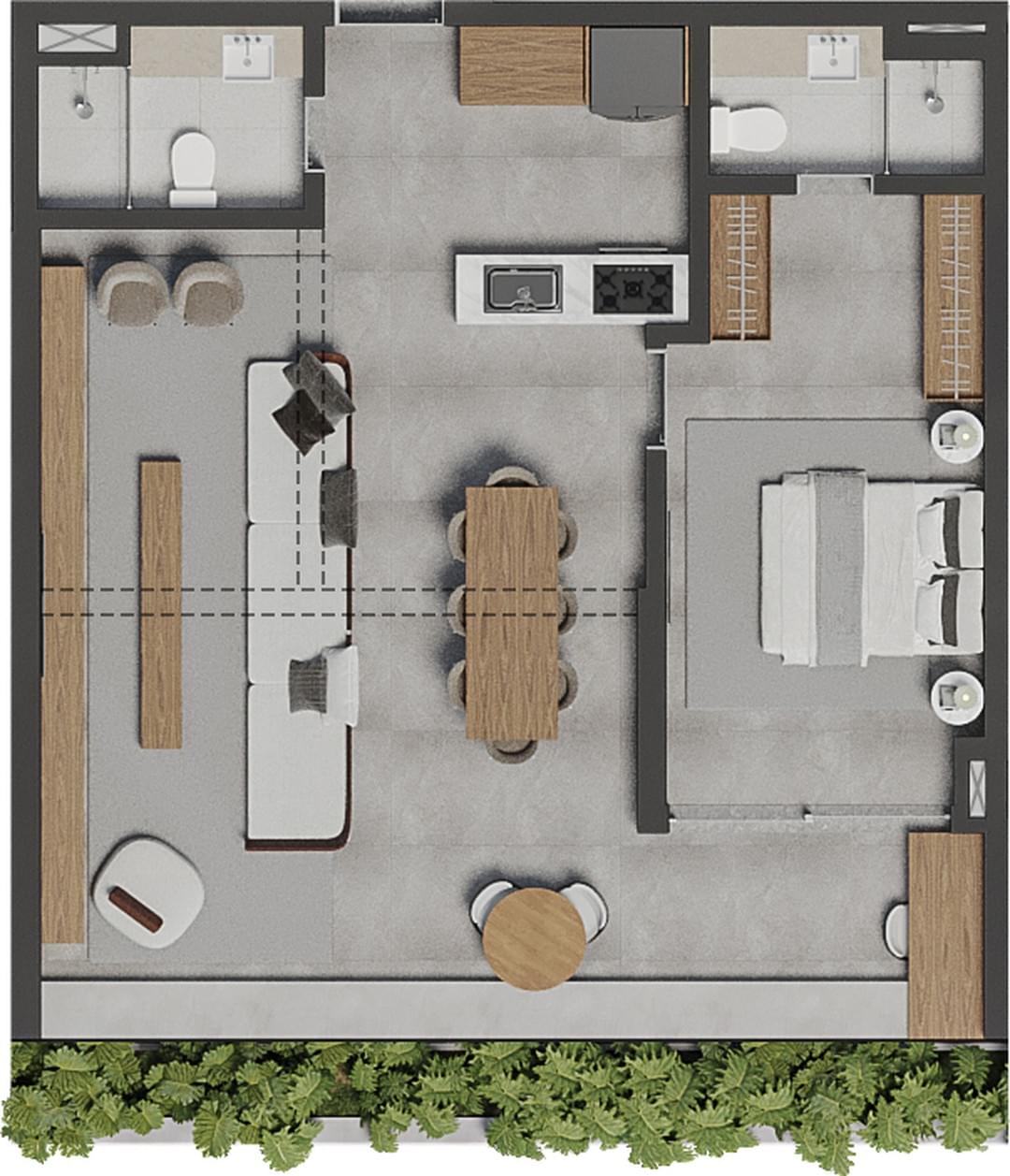 AUGUSTA Jardins - Planta Planta Opção 4