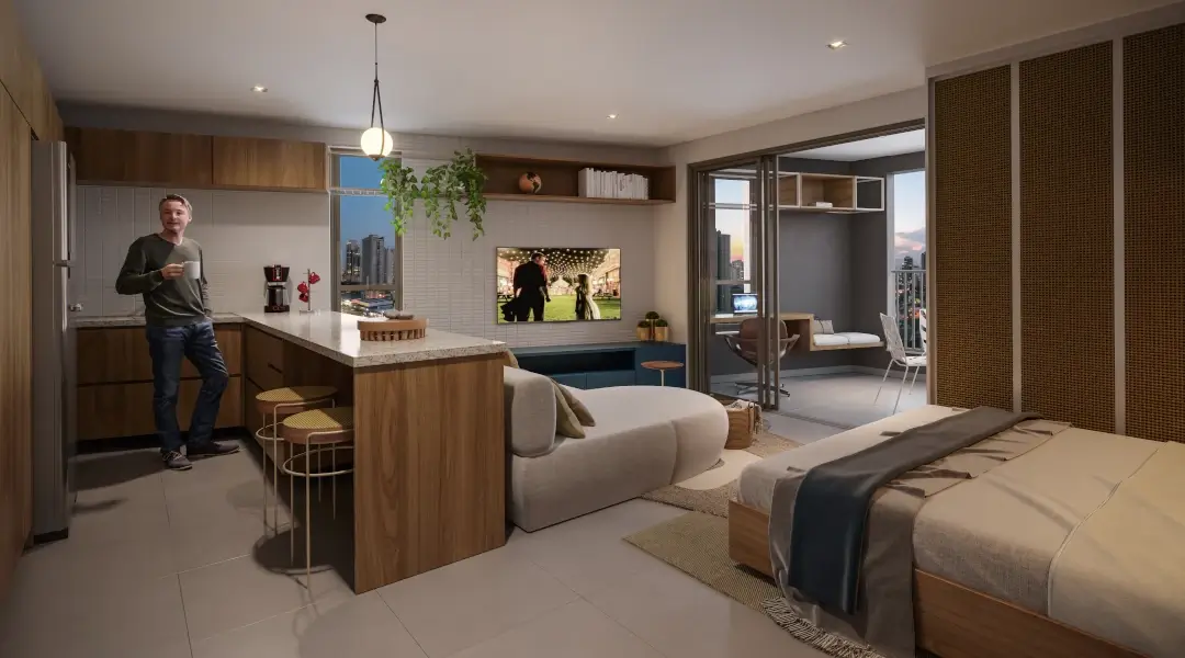 Studio de 47m² - URMAN São Paulo