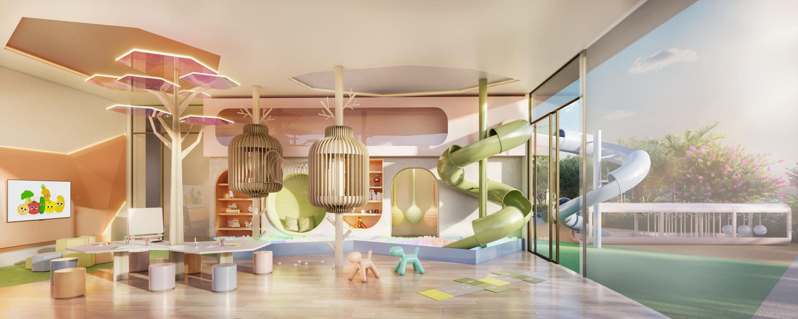 Perspectiva Ilustrada do The Kids Place - ON THE SKY CYRELA BY YOO