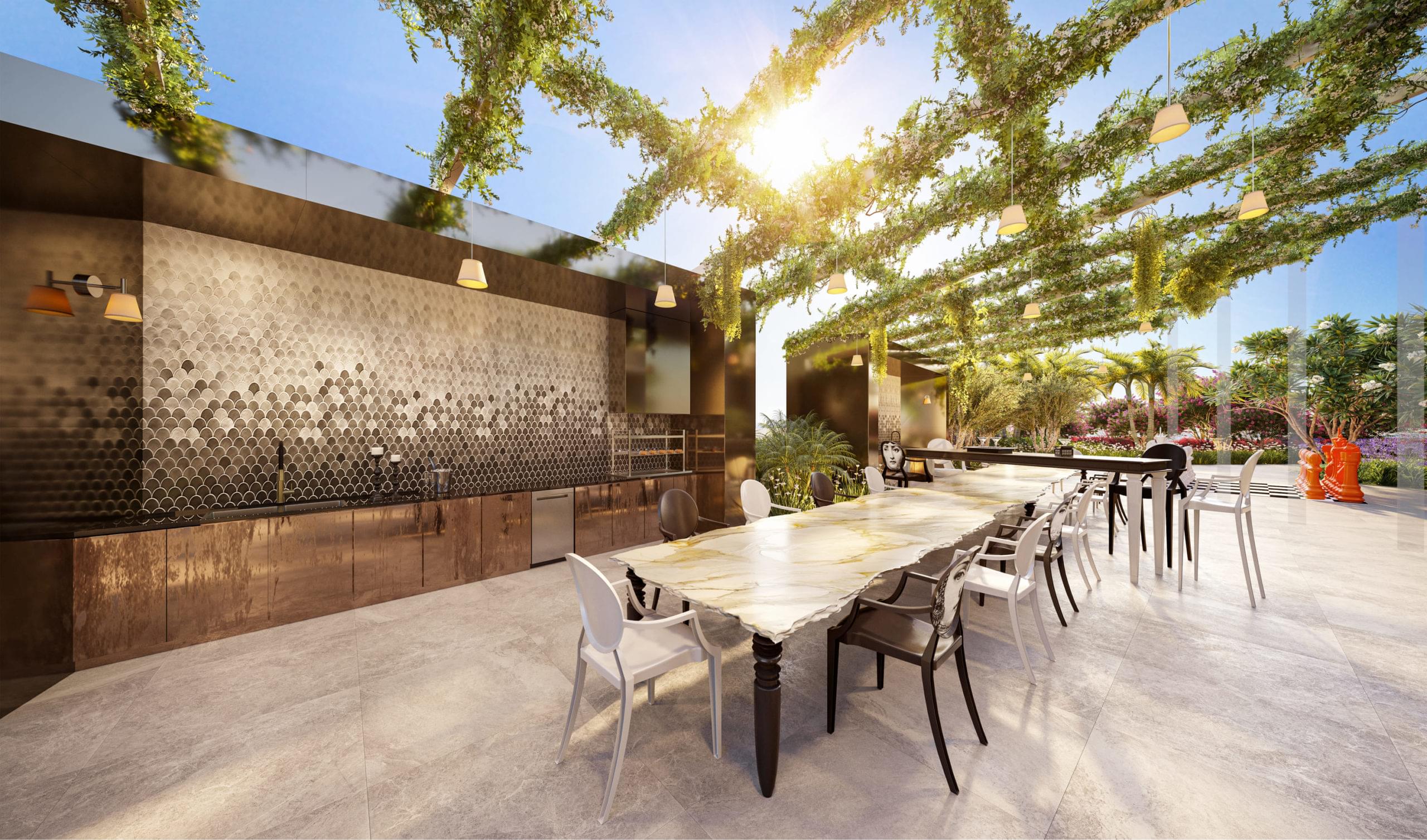 Perspectiva Ilustrada do YOO Gourmet - ON THE SKY CYRELA BY YOO