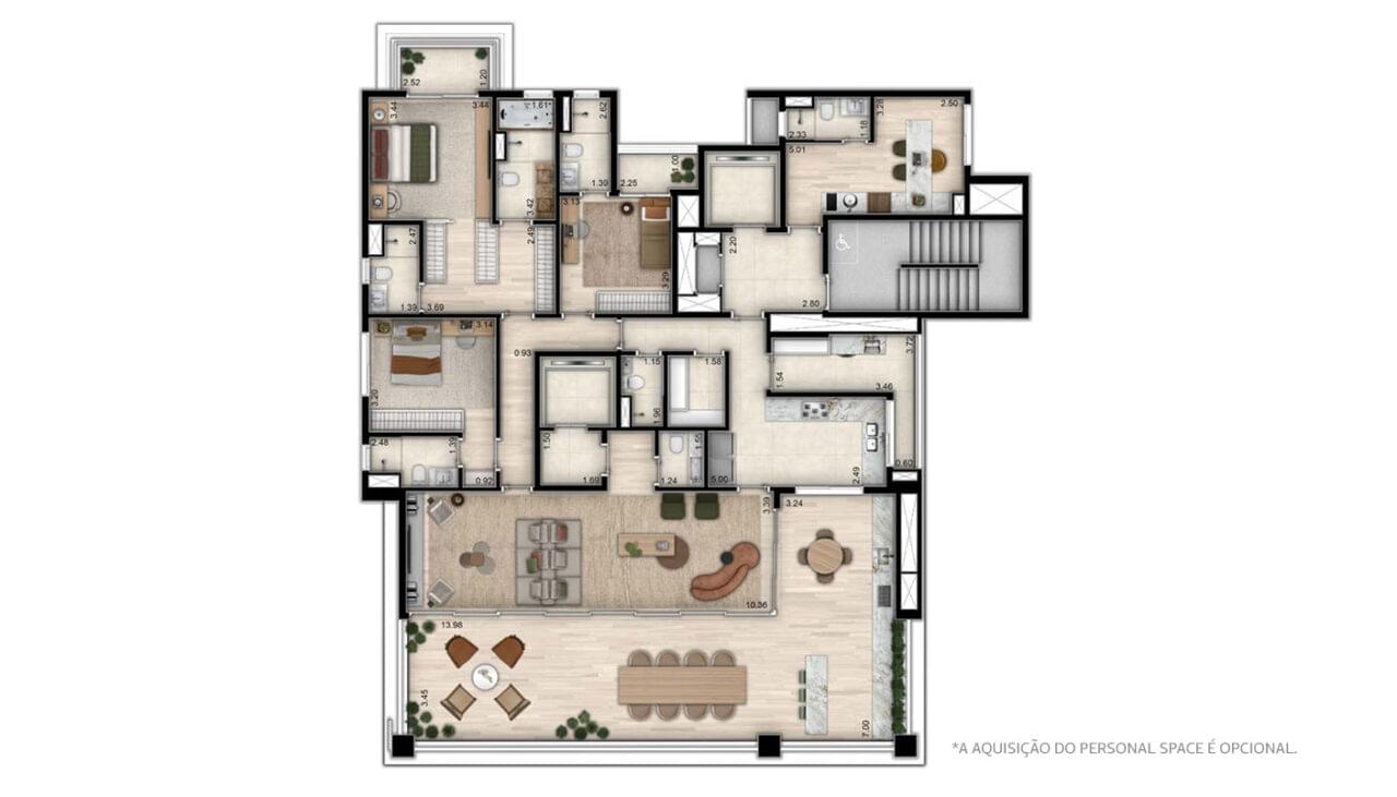 Amyrá Moema → Apartamento Moema | 259 a 413 m²