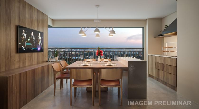 Terraço do Apartamento de 118m² - VISTA Tatuapé Boulevard