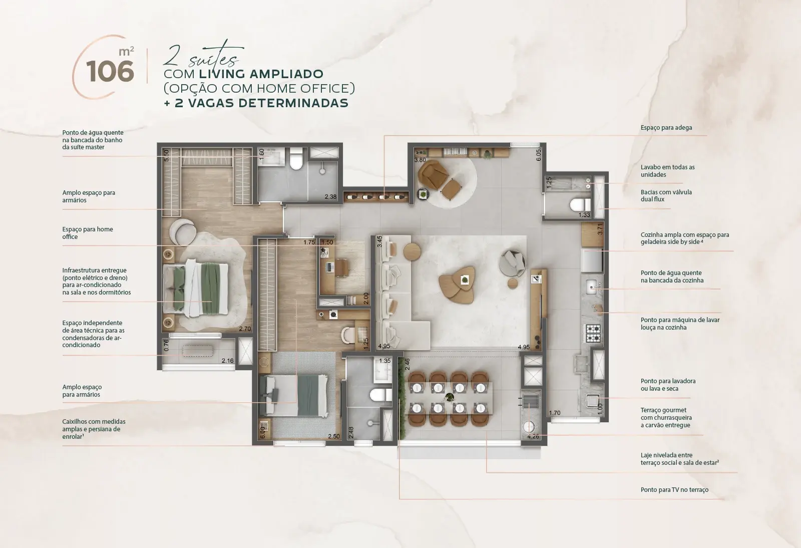 RAÍZES Jardim São Paulo - Planta Planta Opção 4