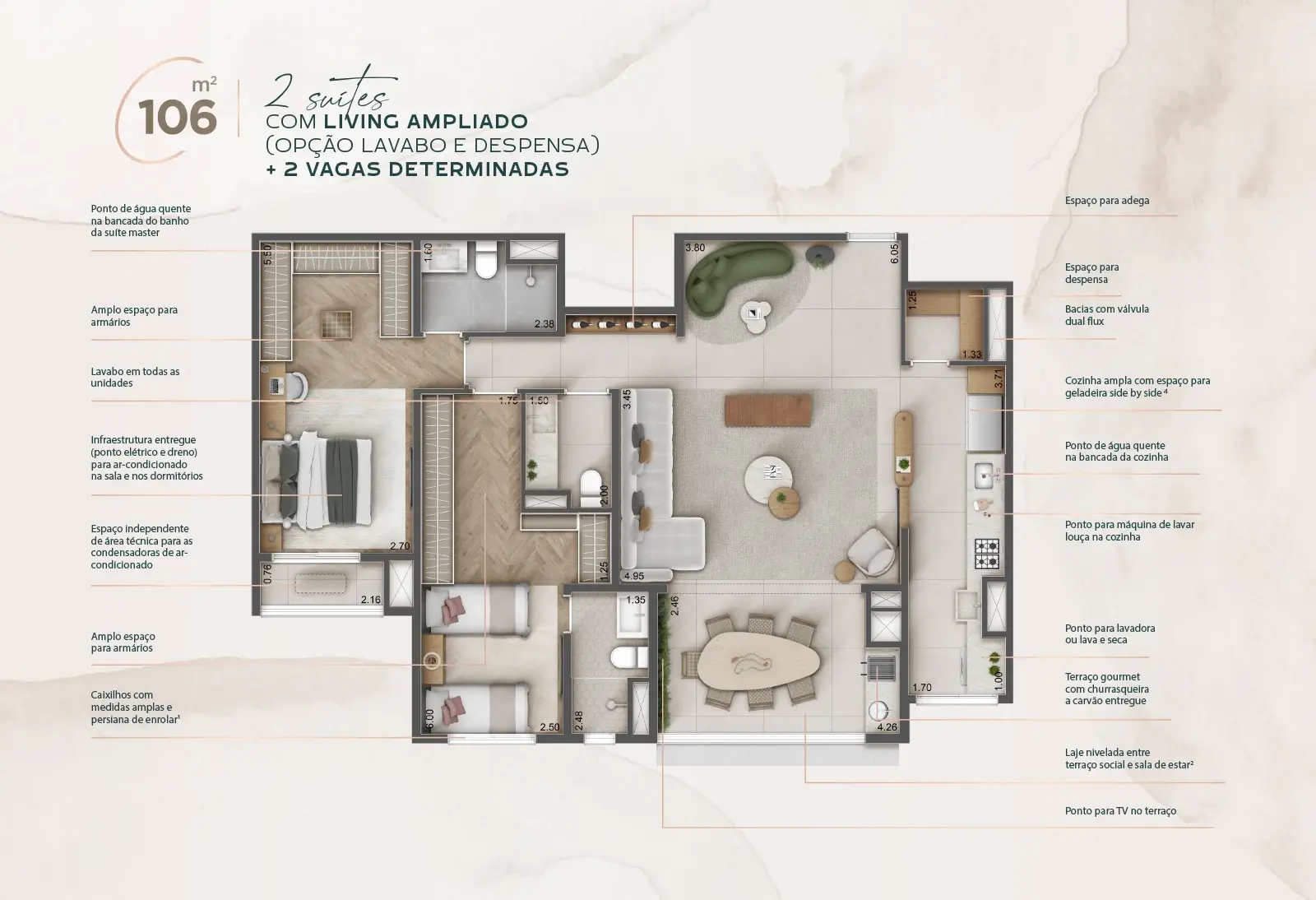 RAÍZES Jardim São Paulo - Planta Planta Opção 5