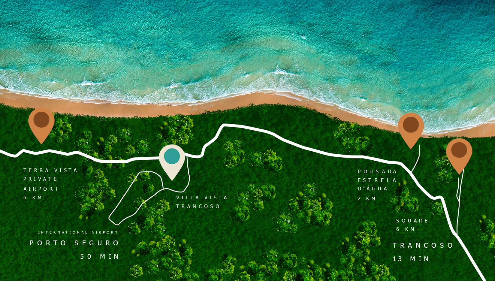 VILLA VISTA Trancoso -Mapa 1