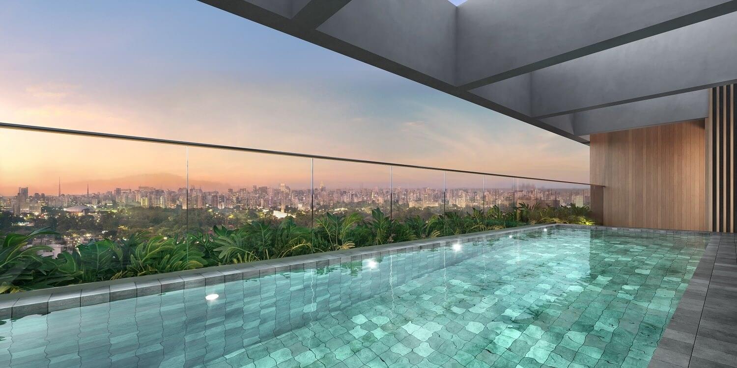 Bueno Brandão 257 - Obras Aceleradas - Tegra - Vila Nova Conceição - Piscina da Cobertura