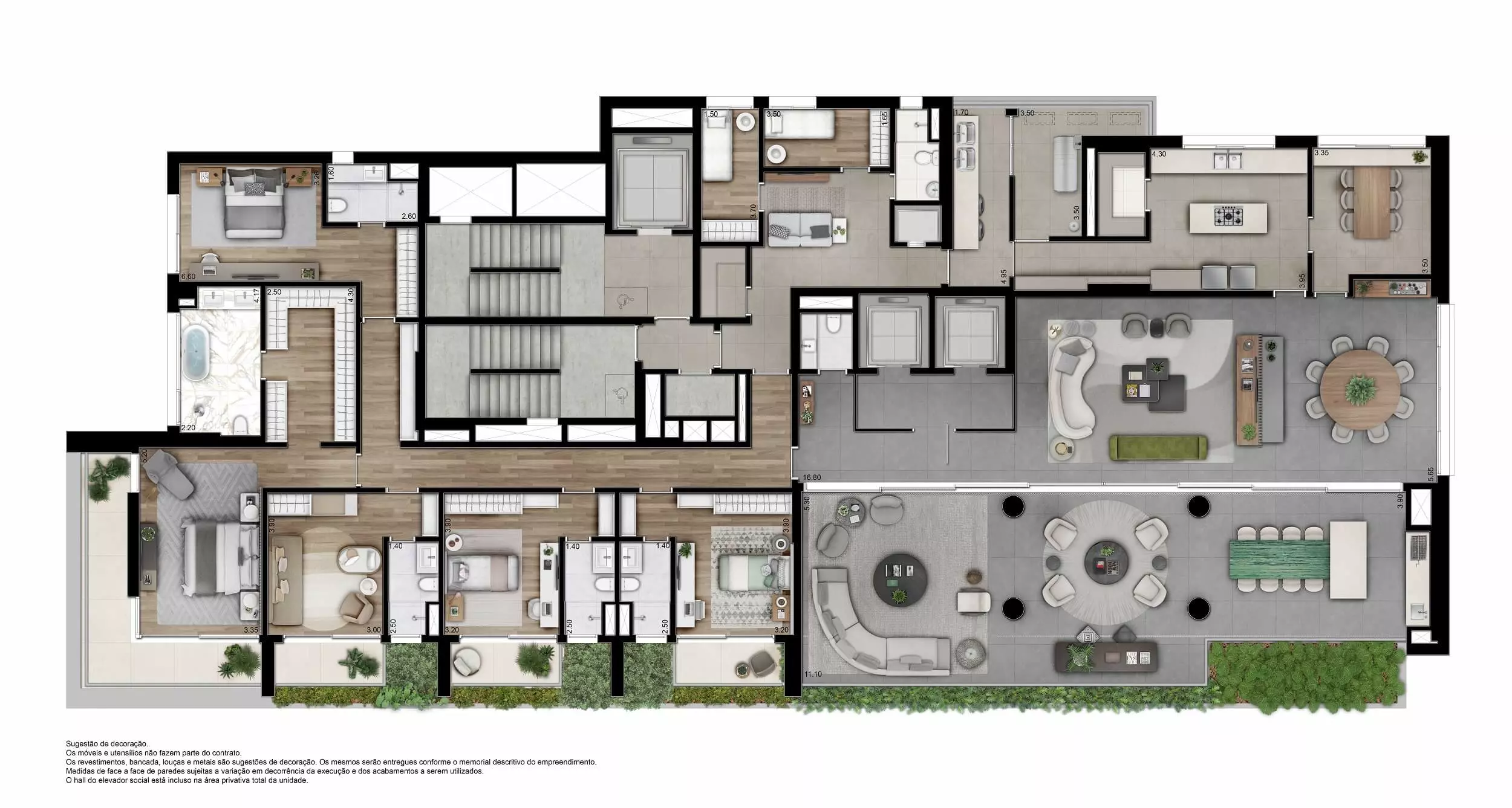 Bueno Brandão 257 - Planta 500 m² | Opção 1