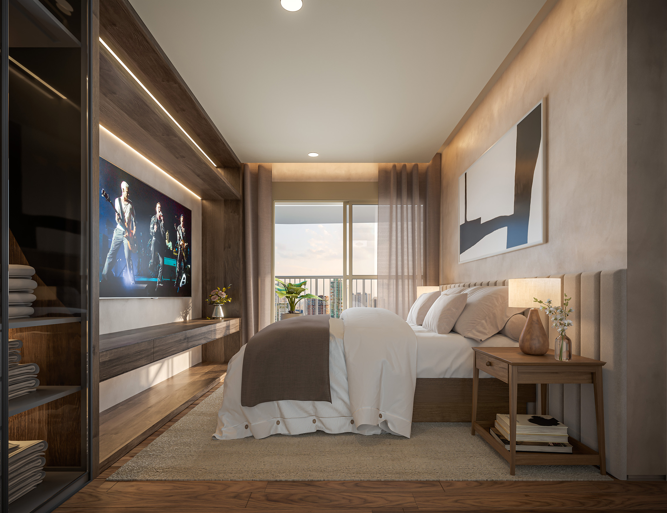 IBIATA - PARAISO - SETIN - SUÍTE MASTER DO APARTAMENTO DE 183 M² (OPÇÃO 2)