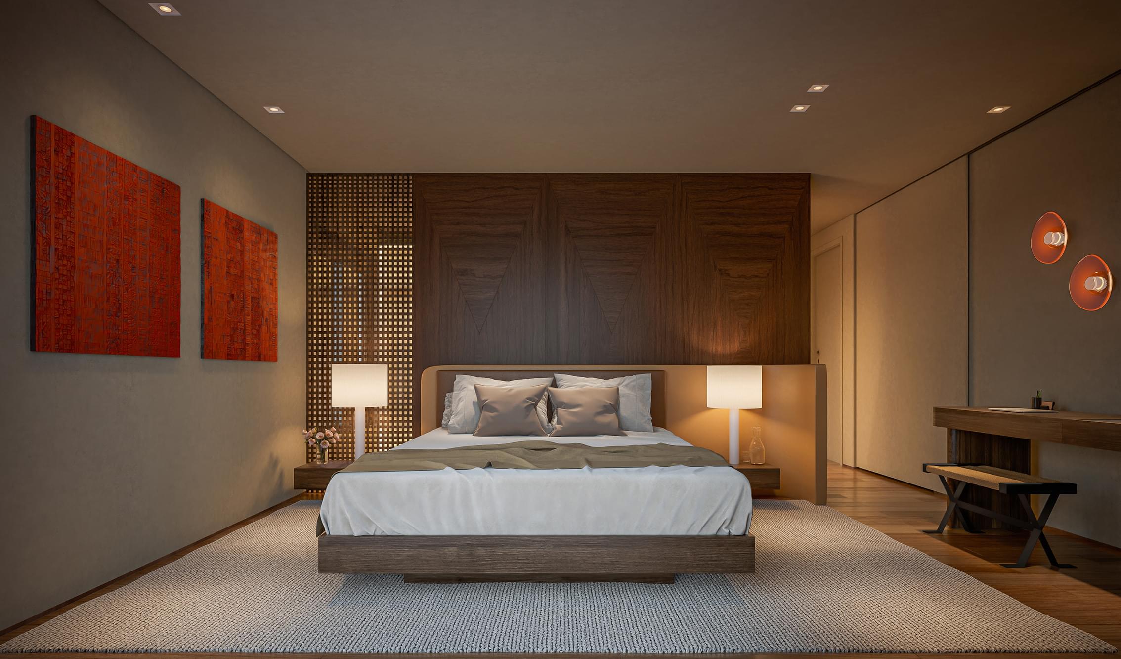 IBIATA - PARAISO - SETIN - SUÍTE MASTER DO APARTAMENTO DE 226 M² (OPÇÃO 2)