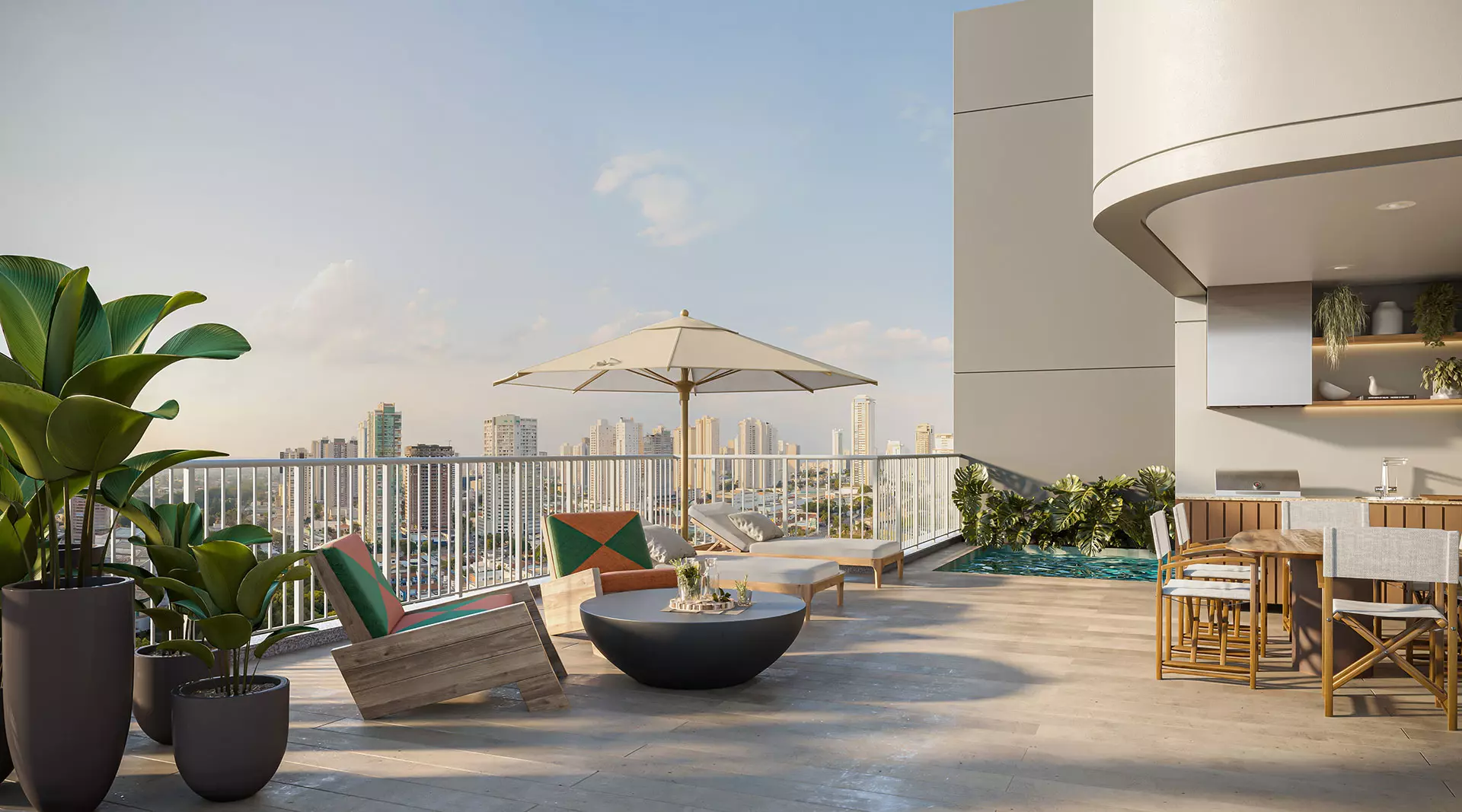 IBIATA - PARAISO - SETIN - VARANDA DA COBERTURA DUPLEX DE 446 M²