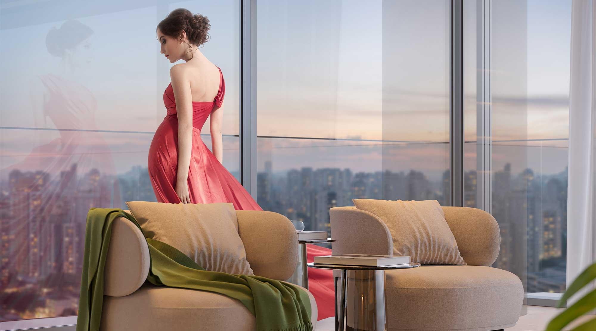KALEA Jardins - Obras Aceleradas - Rua da Consolação - Jardins - Apartamento - Plantas de 368m² - Living com Vista 360º