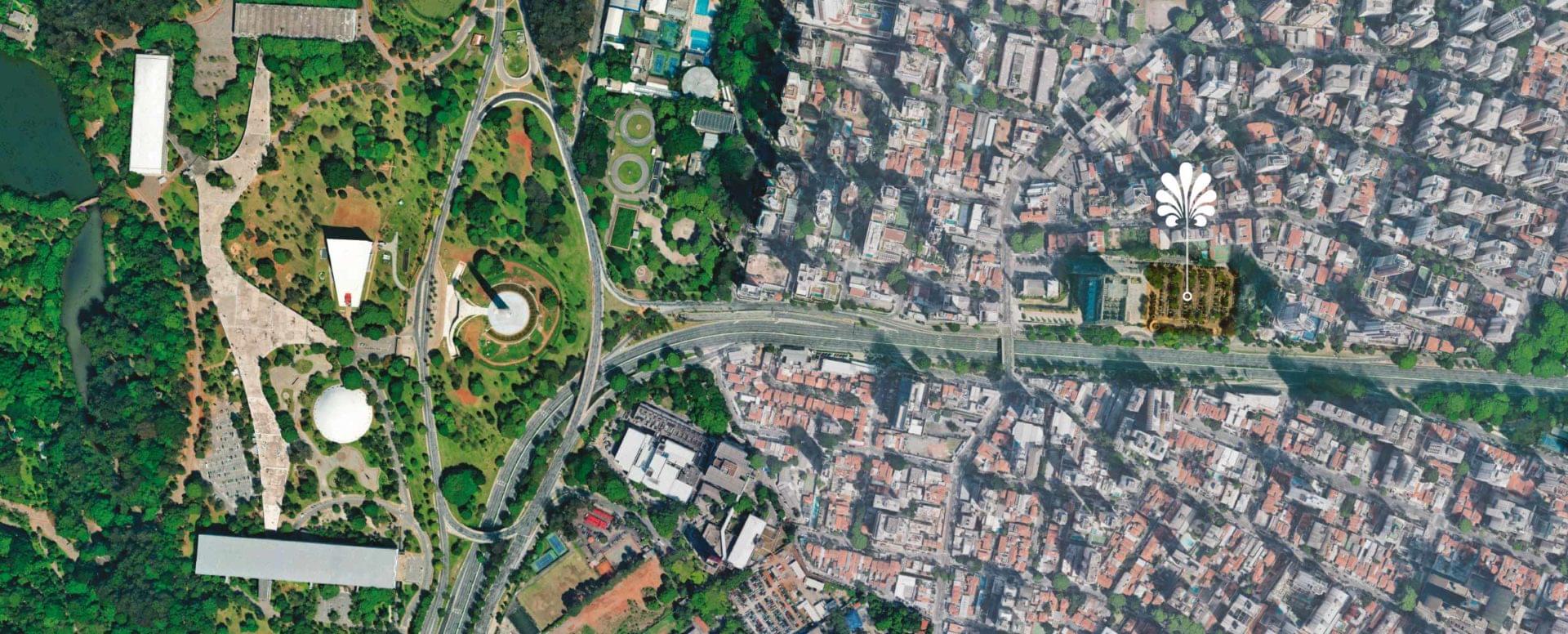 Lindenberg Ibirapuera Design Tower - Obras Aceleradas - Adolpho Lindenber - Eztec - Apartamento Alto Padrão Ibirapuera - Mapa da Região