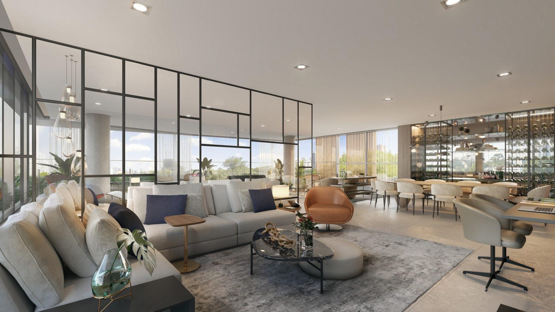 Living-do-Apartamento-Torre-Hadock-Lobo-HELBOR-Jardins-por-Artefacto