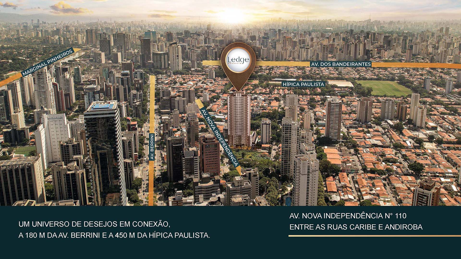 Localização do LEDGE Brooklin