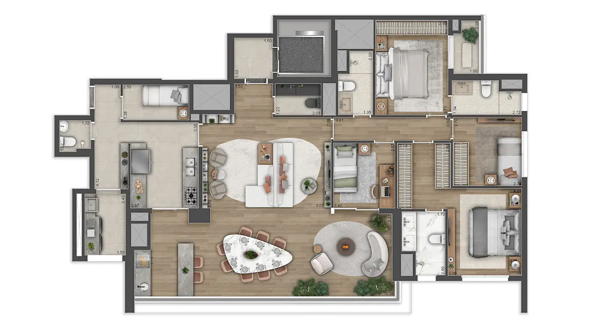 Haus Mitre Edition NY - Planta Planta Opção 1