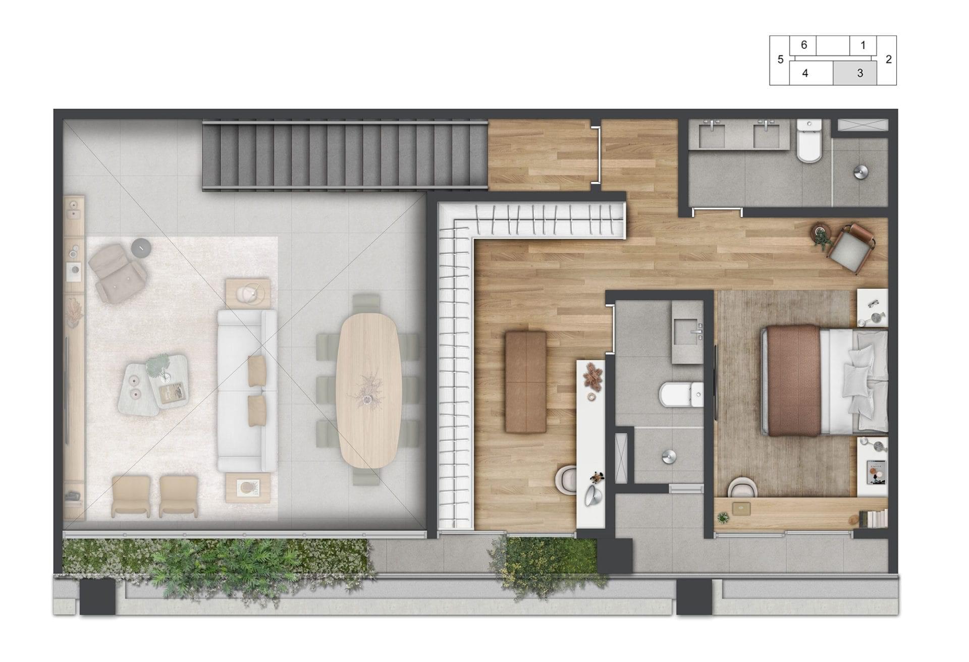 J329 Itaim - Planta Opção 07