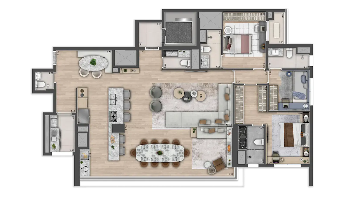 Haus Mitre Edition NY - Planta Planta Opção 2