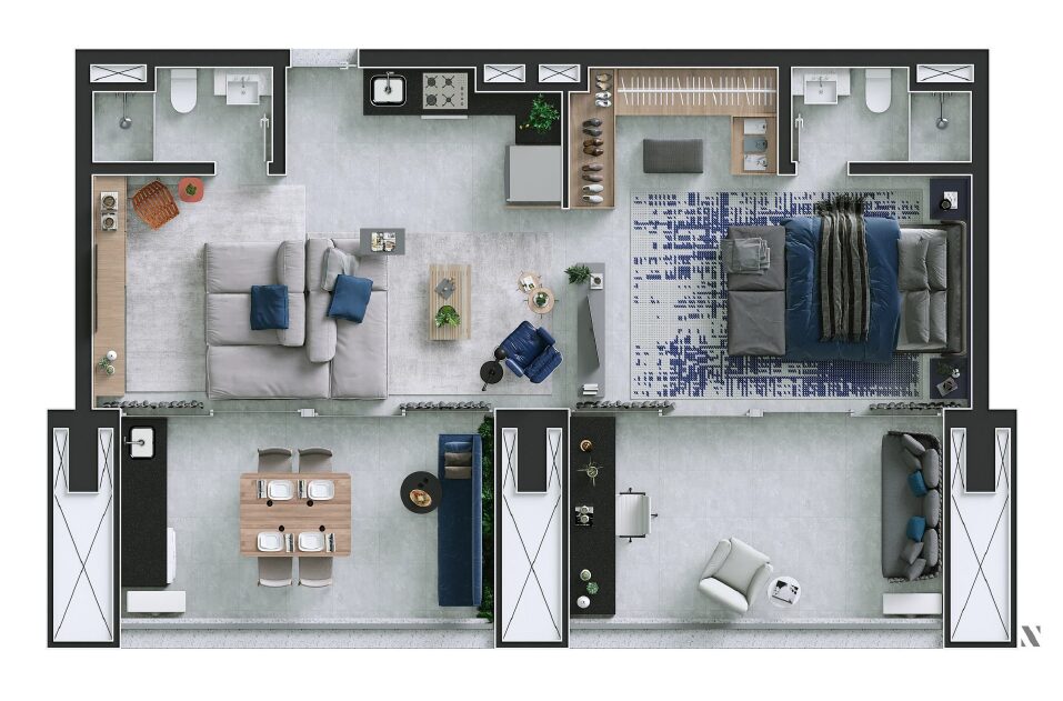 Almagah 227 - Planta Planta 80m²