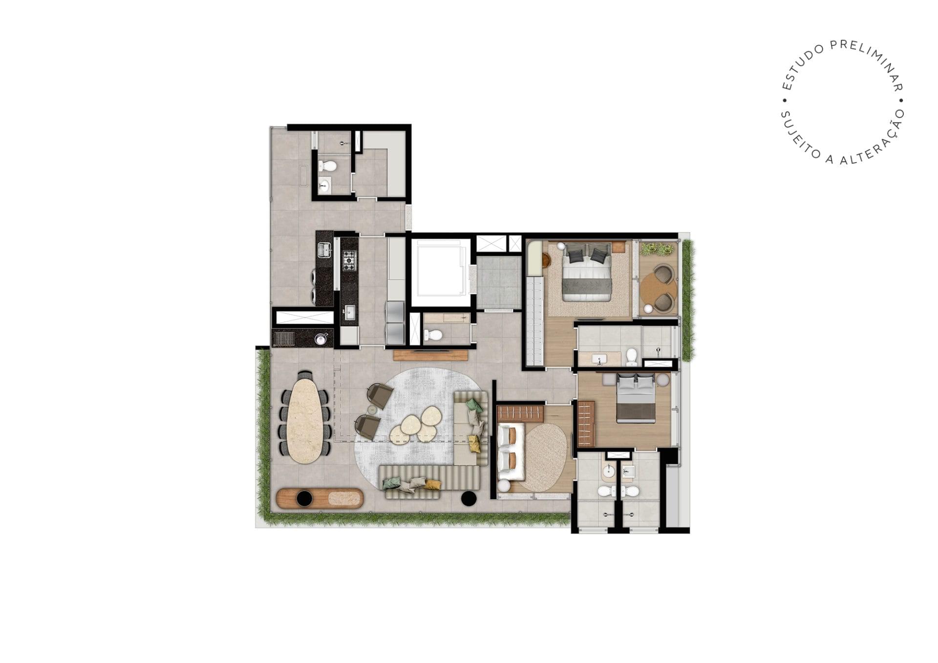 MOMA Moema → Apartamento Moema | Plantas 143 e 194 m²
