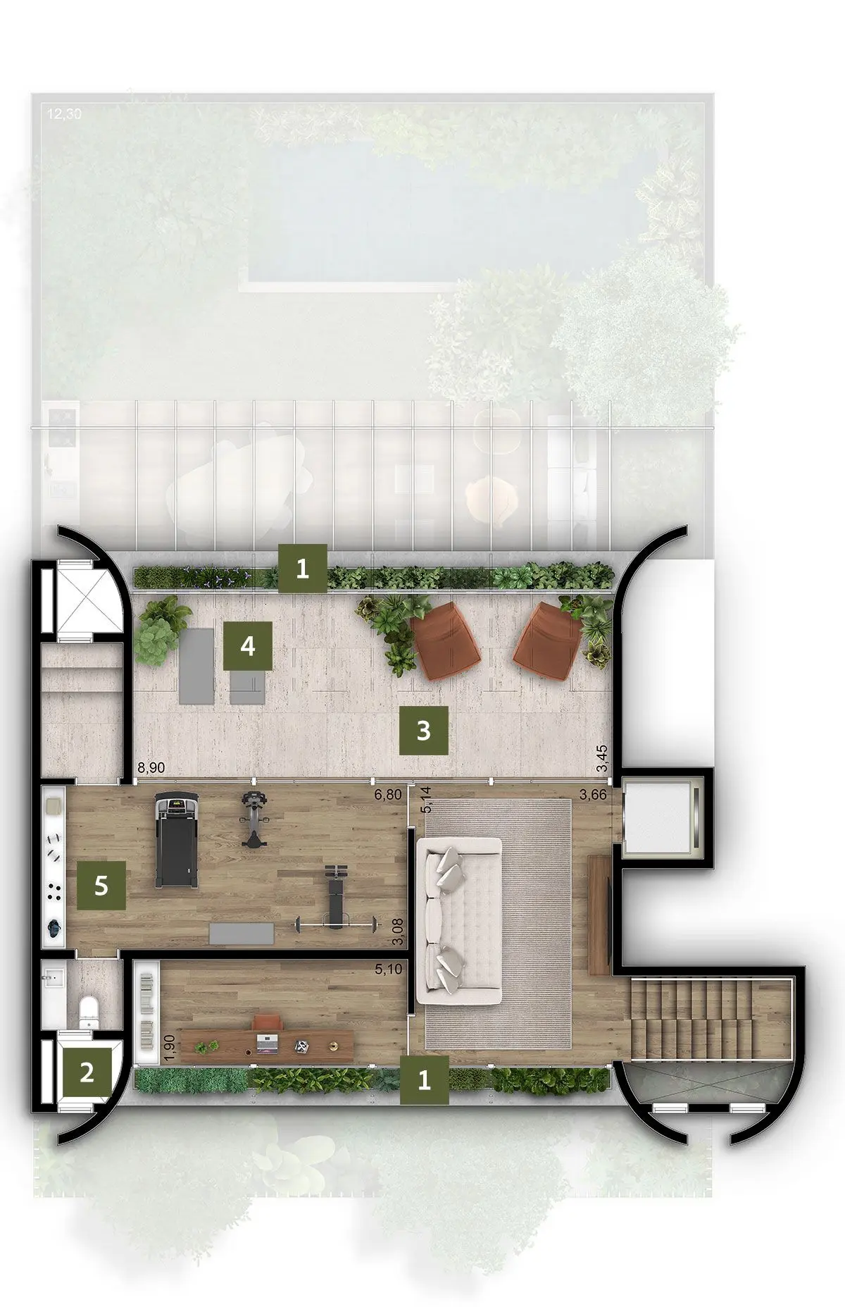 RELVA Alto de Pinheiros - Planta Planta 2º Pavimento da Casa 06